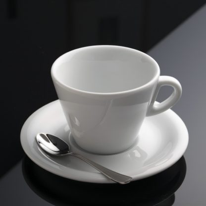 taza de café capuccino de porcelana