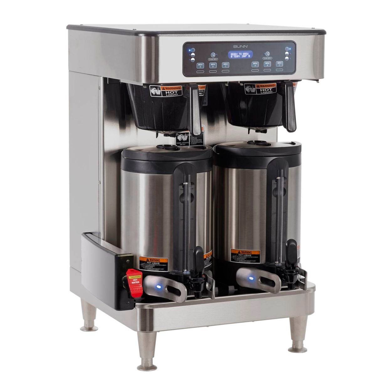 CAFETERA DE ALTO VOLUMEN PARA CAFÉ AMERICANO BUNN ICB TWIN SH 51200.0100 –  Servicio y Refacciones para Cafeteras Profesionales