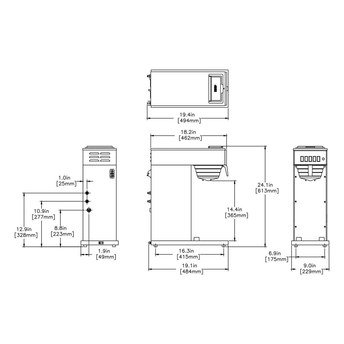 CAFETERA PARA CAFÉ AMERICANO BUNN CW15 APS 23001.0000 – Servicio y  Refacciones para Cafeteras Profesionales